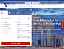 Tablet Screenshot of mpw-immobilien.de